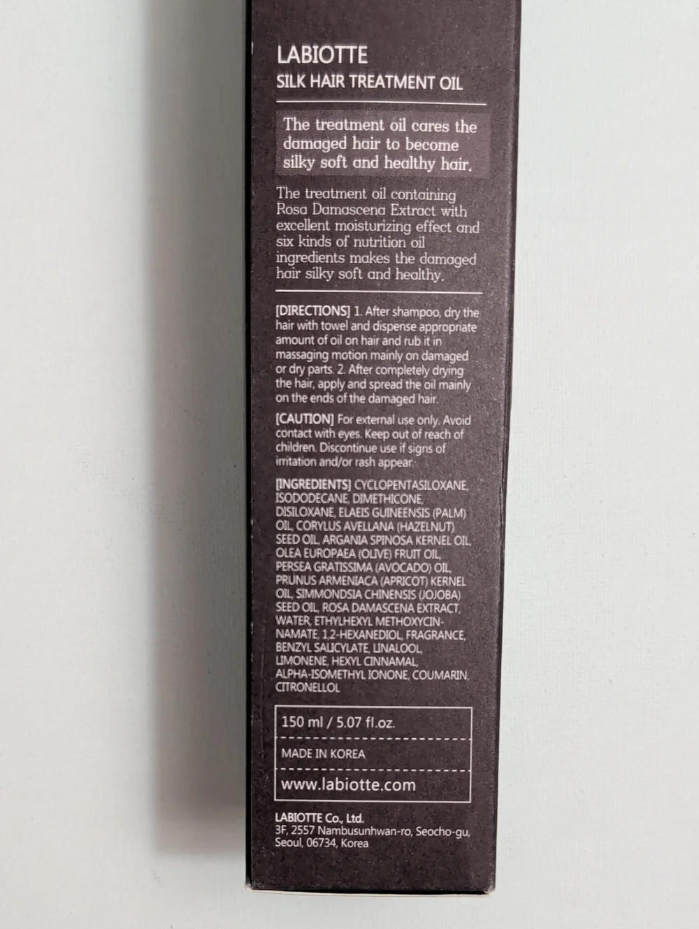 Labiotte Silk Hair Treatment Oil (150 ml / 5.07 fl oz)